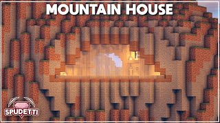 Minecraft How to Build a Mountain House Tutorial 2020 [upl. by Jarrett]