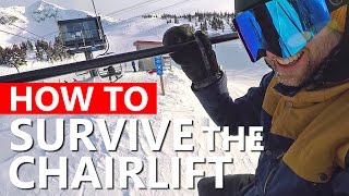 How To Survive the Chairlift  Beginner Snowboarding [upl. by Ayeka]