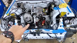 600HP 13B GOES IN FD RX7 [upl. by Tegan]