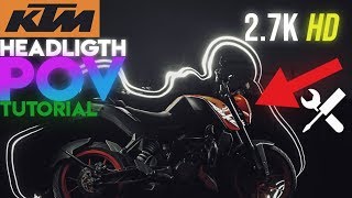 How to Dismantle headlight on KTM Duke 200 390  SAndyVlogs [upl. by Viveca]