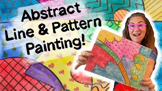 Abstract Line amp Pattern Painting for Kids [upl. by Kathleen]