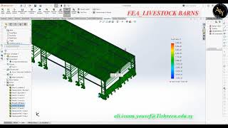 SolidWorks FEA Livestock Barns Simulation [upl. by Radloff951]