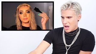 Hairdresser Reacts to Antonio Garza Bleach Fail [upl. by Yenruoc]