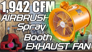 The Best Airbrush Spray Booth Exhaust Fan for Lacquer or Any Paint for Gunpla Miniatures or models [upl. by Barb]