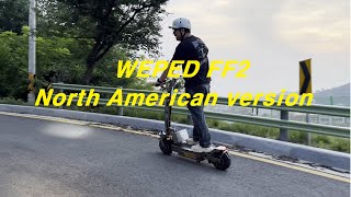 Electric Scooter WEPED FF2 North American version [upl. by Nnylirej]