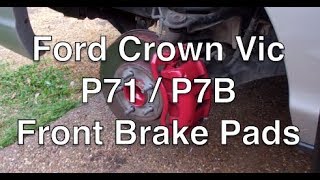 Ford Crown Vic Police Interceptor P71 P7B front brakes [upl. by Furgeson]