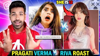 PRAGATI VERMA Vs RIVA ARORA ROAST 🔥  Kdlife [upl. by Krystalle]