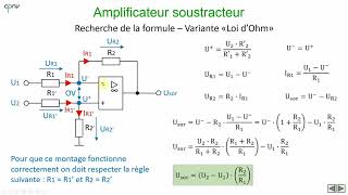 ELAN  AOP montages de base partie 4  Ampli soustracteur [upl. by Sisile]
