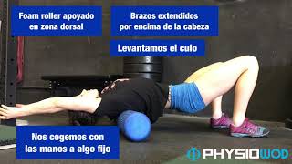 Movilidad torácica  fisioterapia  foam roller [upl. by Resiak]