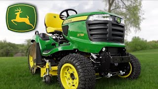 John Deere x738 Lawn Tractor  Review amp First Drive [upl. by Jadda816]