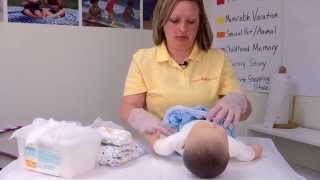 Heres how to diaper a baby [upl. by Enomed]