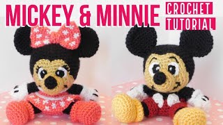 Mickey and Minnie Crochet Tutorial Part 1 [upl. by Wiener]