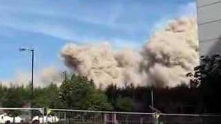 Demolition of Stirlingfauld Flats Gorbals Glasgow [upl. by Yanrahs]