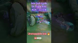 Unstoppable Ixia on God mode 🔥 mobilelegends mlbb mlbbindia mlbbshorts ixia ixiagameplay [upl. by Gninnahc]