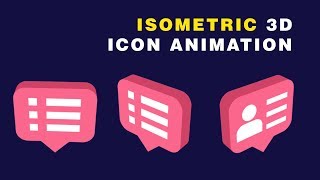 Isometric After Effects Tutorial  Flat 3D Icon Animation 01 [upl. by Aneerb]