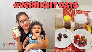 My version of Overnight Oats  Quick and healthy breakfast  Easy Recipe  Shwetha Bala [upl. by Nahtnoj622]