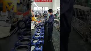 Butterfly Valve machine butterflyvalve valve worldsvalve worlds chinafactory valvefactory [upl. by Julianne]