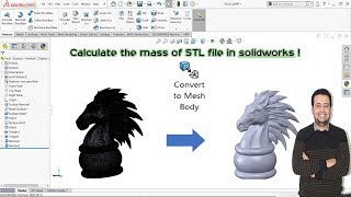 Convert mesh to body │Solidworks mesh modeling│ [upl. by Gnim588]