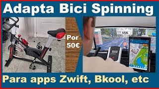 🚴 Adapta tu bicicleta de spinning para aplicaciones como Zwift y BKool [upl. by Verlee]