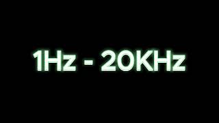 Epic Sound Frequency Sweep  1Hz to 20000Hz [upl. by Bixler]