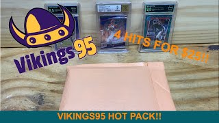 Reviewing Vikings 95’s eBay mystery hot packs Honest Review 4 hits [upl. by Otrebla]