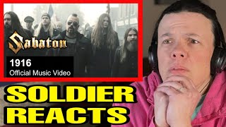 Sabton 1916 Motörhead Cover US Soldier Reacts EMOTIONAL [upl. by Roddy616]