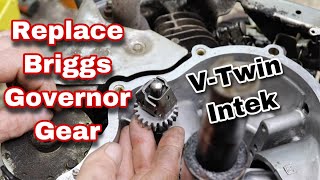 Easily Replace Briggs Governor Gear VTwin Intek Engine with Taryl [upl. by Jocelyne]