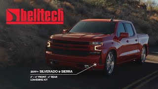 Belltech 2019 Silverado and Sierra 4quot6quot Lowering Kit [upl. by Nnylarak]