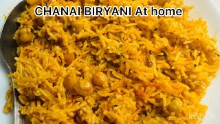 How to make Chana biryani at home  Very easy recipe  By M Begum kitchen  Chana Biryani [upl. by Katzman426]