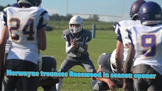 MIDDLE SCHOOL FOOTBALL Norwayne opens season with a trouncing of Rosewood [upl. by Bradlee625]