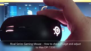 Steel Series Engine How to adjust Dpi sensitivity for a Rival 110 gaming mouse [upl. by Mccreary]