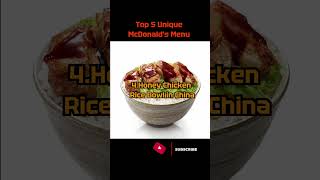 Top 5 Unique McDonalds Menu From Around The World [upl. by Byrom932]