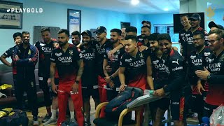 RCB v MI Dressing Room Victory Celebration  Game Day [upl. by Nnaeed]