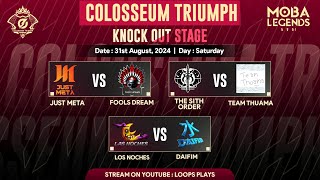 🔴LIVE I CT Titanomachia Knockout Stage I Day  5  MOBA LEGENDS LIVE 🔴 [upl. by Eerazed]