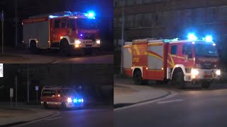 SIRENENALARM Stützpunkt Feuerwehr WeißandtGölzau Rückt mit ELW1  TLF2450  HLF2420 aus [upl. by Munster604]