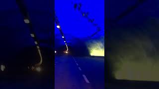 See the light shows in the 26km Laerdal Tunnel Norway from a 7 metre 4 tonne Motorhome [upl. by Yhtir]