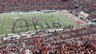 Ohio State Marching Band performs Script Ohio before Marshall game [upl. by Ahsieym135]