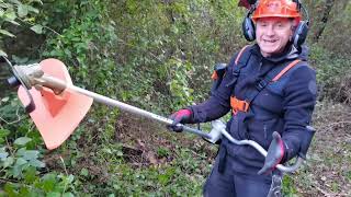 Présentation et utilisation de la débroussaileuse Stihl FS261C avec un broyeur pour débutant [upl. by Seligmann]