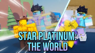 Using Star Platinum The World In Different Roblox JoJo Games [upl. by Naquin926]