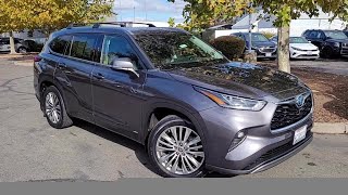 2022 Toyota HIGHLANDER HYBRID PLATINUM Roseville Sacramento Folsom Elk Grove Davis [upl. by Ahsika]