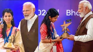 I Met Prime Minister Modi  National Creators Award Day VLOG  Maithili Thakur [upl. by Keely790]