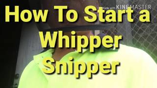 How To Start a Whipper Snipper [upl. by Bendix232]