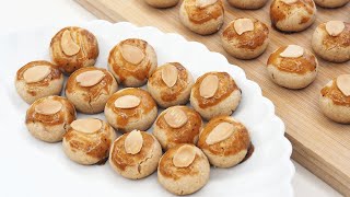 杏仁饼干 超简单直接做法的新年饼干食谱 Chinese Almond Biscuit  Chinese New Year Cookies [upl. by Ahtreb]