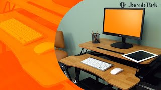 Standing Desk Converter Bamboo – Jacob Bek [upl. by Ephrem549]