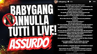 ️‍🔥ASSURDO BABY GANG EGOISTA ANNULLA TUTTI I CONCERTI [upl. by Reddin]