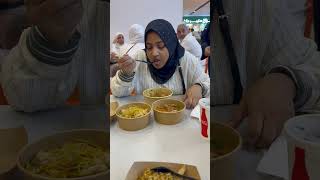 Food after completing our Umrah…in one of those high tower food court next to the Masjid AlHaram [upl. by Millda959]