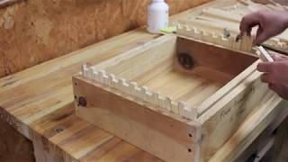 Quick and easy beehive frame assembly jig [upl. by Laird]