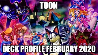 TOON DECK PROFILE FEBRUARY 2020 YUGIOH [upl. by Tacye]