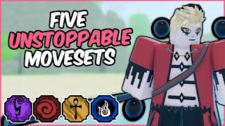 Five UNSTOPPABLE Shindo Life Movesets You NEED To Use [upl. by Adnaloj]