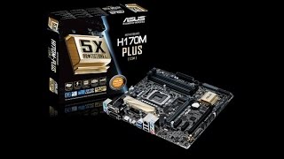 Unboxing da Placa Mae LGA 1151 H170MPlus da Asus [upl. by Nomaid]